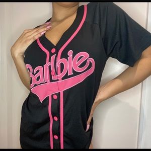 black and pink Barbie jersey 🖤💖